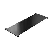 HTU Slide Board with Shoe Cover, Sliding Mat with Shoe Covers, Balance Training Mat with Anti Slip Layer for Low-Impact Indoor Home Workouts and Sports-180CM Noir