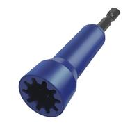 HTU Spin Twisting Wire Connector Socket with 1/4 Chuck Spin Wire Connector Socket Aluminum Alloy Wire Driver Twisting Adapter for Drill and Wire Connector Driver