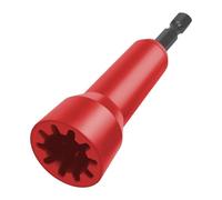 HTU Spin Twisting Wire Connector Socket with 1/4 Chuck Spin Wire Connector Socket Aluminum Alloy Wire Driver Twisting Adapter for Drill and Wire Connector Driver