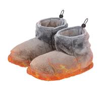 HTU USB Foot Warmer Winter Heating Shoes Rechargeable Heated Feet Warmer Winter Warming Slipper for Men and Women Indoor Home Dormitory