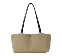 HTU Vintage Large Capacity Canvas Tote Bag Women Old Money Style(Khaki)