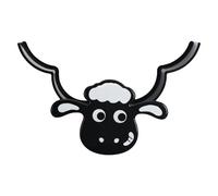 HTU Wall Mounted Paper Storage & Organizer Sheep 7 Rolls Paper Holder Shelves Free Standing Bathroom Paper Organizer Bathroom Decorative Hardware