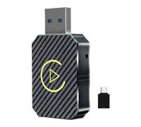 HTU Wireless Carplay Auto Adapter USB Car Dongle Plug&Play CarPlay AI Box BT WiFi for OEM Wired CarPlay/Andriod Auto Cars