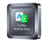 HTU Wireless CarPlay Auto Dongle Wireless Auto Box WiFi BT 5.0 Mini AI Box Plug and Play Auto Connect for OEM Wired CarPlay Auto Cars