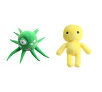HTU Wobbly Life Plush, Game Character Yellow Man and Octopus Stuffed Figure Throw Pillows, Comfortable Stuffed Figure Throw Pillows for Children Kids Boys Girls Room Decor-MIX-2PCS