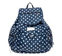HTU Women Polka Point Backpack Casual Y2K Schoolbag Large Capacity Dots Pattern Bookbags Multi-Pocket Lightweight Bags Travel Work Shopping Backpacks (Dark Blue)