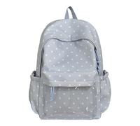 HTU Women Star Printed Laptop Backpacks Large Capacity Aesthetic Backpack Waterproof Casual Travel Daypack 16.54 Inch for Travel Outings Picnics Recreational Activities (Sky Blue)