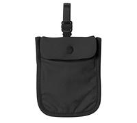 HTU Women Travel Bra Wallet Solid Color Secret Travel Wallet Flap Clasp Money Belt Pouch Cotton for Money Valuables (Black)