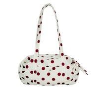 HTU Women Versatile Underarm Purse Large Capacity Dot Pattern Armpit Pouch with Pendant Sweet Long Handle Tote Bags Daily Shopping Dating Shoulder Bags (Red)