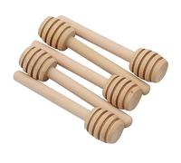 HTU Wooden Honey Stirrers Honey Sticks Small Honey Spoon Sticks Long Handle Honey Spoon Dispense Drizzle Honey Wedding Party Favors