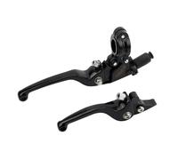 HTUHBCX Brake Clutch Levers 1 Pair Universal Motorcycle Clutch Brake Handle Drum Lever Off-Road Vehicle Handlebar Bull Horn Brake Clutch Hand Levers(2)