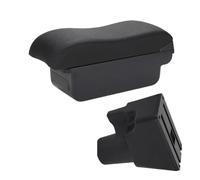 HTUHBCX Car Armrest Pad For Kia For Picanto 3X-Line LHD Car Armrest Box Curved Surface Leather Simple Installation Storage Box Interior(C 2 Black line NO USB)