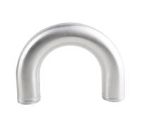 HTUHBCX Intake Hose Pipe 1pcs Universal 63mm 2.5" Inch 0 45 90 180 Degree Car Aluminum High-flow Tube Air Intake Pipe For Racing Intercooler Cold Air Intake(180 Degree)