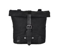 HTUHBCX Saddle Bags Motorcycle Side Bag Satchel Vintage Waterproof Oil Wax Canvas Hanging Bag for Small E-Bike Hanging Toolkit Motorcycle Saddlebags(Black)