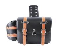 HTUHBCX Saddle Bags Universal Motorcycle Black SaddleBag Large Capacity Side Bags Storage Tool Motorcycle Saddlebags(Brown)