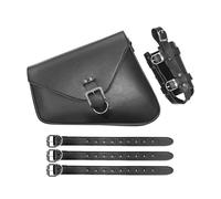 HTUHBCX Saddle Bags Universal Motorcycle PU Leather Left Right Side Saddle Bags Motorcycle Saddlebags(Black)