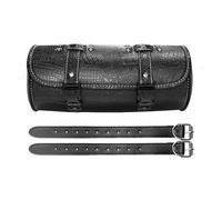 HTUHBCX Saddle Bags Universal Motorcycle Tool Bag PU Leather Front Fork Handlebar Saddlebag Roll Tail Storage Bag Motorcycle Saddlebags(Style 2)