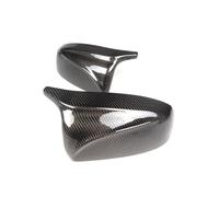 HTUHBCX Side Mirror Cover 2pcs For X5 E70 For X6 E71 2008-2013 Car Mirror Cover Caps Styling Bright Black Carbon Fiber Wing Mirror Cover(Carbon Fiber Look)