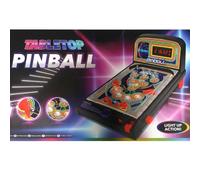 HTUK LED Table Top Pinball Machine - Electronic Mini Arcade Game with Lights & Sound Effects | Digital Scoreboard | Retro Pinball Toy for Kids Ages 5+ | Fun Gift for Boys & Girls