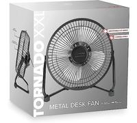 HTUK Metal Desk Fan XXL USB Portable Fan For Home & Office Desk Fan Refreshing Air Circulation Adjustable Airflow Angle Fan Blades For PC/Laptop Or Power Bank (200 mm diameter)