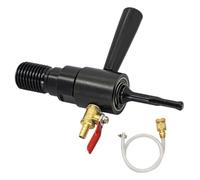 Htuteyy 1 1/4"-7 Male to SDS Plus Drill Adapter Kit- Water Injection Capable for Concrete Core Drilling Includes Solid Brass Hose Quick Connector and Hose