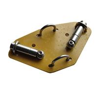 Htuteyy 1 Piece Shortwave Lever Positive V Bottom Plate Shortwave Antenna Can Be Connected to Tripod Thread 14-50Mhz (Without Fixing Rod)