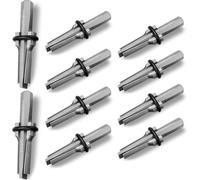 Htuteyy 10 Pcs Heavy Duty Rock Splitting Wedges, 3/4" Wedge and Shims, Chisel and Stone Splitting Tools for Marble, Concrete