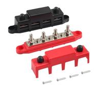 Htuteyy 4 Way Busbar M8 High-Current Terminal Stud Multi-Function RV Conversion Accessories Car Accessories RV Supplies