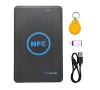 Htuteyy 5-Band NFC Smart Chip Reader/Writer +1XUID Keychain 125K 13.56M Copier HID Duplicator Tag Clone ID IC Keychain Key Copy