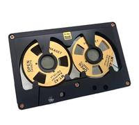 Htuteyy Audio Cassette Blank Tape 50 Minutes Double Sided Metal Reel Self-Made EQ120 Hollow Case Reel to Reel