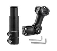Htuteyy Bike Stem Riser 100mm for Custom Fit in Any Terrain | Ergonomic design reduces strain on back, neck, shoulders, and wrists for longer, more comfortable rides.