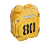 Htuteyy Bluetooth Speaker LongBattery Stereo Yellow | Long battery life up to 3-6 hours with 5W output for daily use.