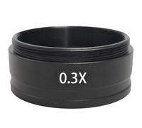 Htuteyy C-Mount Optical Lens for 120X 180X 200X 300X 500X 0.3X 0.5X 0.7X 2.0X Auxiliary Barlow Objective Lens in M42mm Threads A