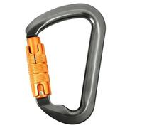 Htuteyy Carabiner Heavy Duty Auto Lock Twistlock 30kN Gray Aluminum Gear