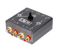 Htuteyy For- 3.5mm Passive Stereo for Audio Source Switcher Bi-Direction 2 in 1 Out/1 in 2 Out Splitter