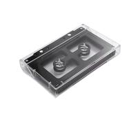 Htuteyy For DIY Open Audio Cassette Shell Case- Reel to Reel Tape Plastic Enclosure Black