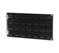 Htuteyy Guitar Pick Display Case with Clear Lid, Acrylic Storage Case Featuring 28 Slots, Wall Mount Design