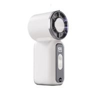 Htuteyy Handheld Fan, Digital Display, 5V 1A Input, USB-C Powered for Home | USB-C charging lets you top up quickly; 5W airflow keeps a steady breeze, while the compact body fits bags for daily errands.