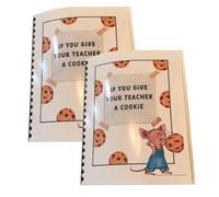 Htuteyy If You Give Your Teacher A Cookie, Teacher Appreciation Gift Book, Creativeand Thoughtful Gift for Teacher, Gift 2Pcs