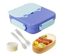 Htuteyy Kids Lunch Box 1000ml Insulated Multi-Compartment Leak Proof Case | Built-in cutlery and a multi-compartment layout keep foods organized; leak-proof seal with easy-clean for outdoors.