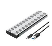 Htuteyy M.2 NVME SSD Case NVMe USB Aluminum | aluminum enclosure with plug-and-play compatibility across operating systems and high-speed USB 10Gbps.
