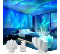 Htuteyy Night Light Shell Built for Bedroom, Northern Lights Projector, Nebula Lamp for Kids Dorm Decor,for Teens Girls Boy