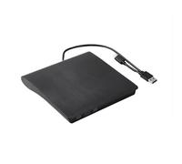 Htuteyy Portable USB 3.0 Type-C DVD Burner 2-In-1 Slim External CD-RW DVD-ROM Optical Drive Reader Writer Recorder Player