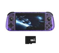 Htuteyy Retro Handheld Game Console 5.1-Inch R50S 128GB Linux System IPS Screen Dual Player Online Gaming