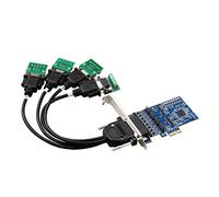 Htuteyy RS422 RS485 Expansion Card Industrial-grade Protection PCIe | Single-ended PCIe input to four -422/-485 outputs for compact multi-channel setups.