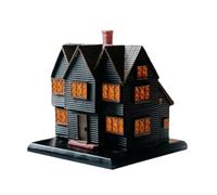 Htuteyy Salems Witch House Incense Burner Massachusetts Witch House for Halloween Christmas Vacation Ornament Incense Burner1PCS