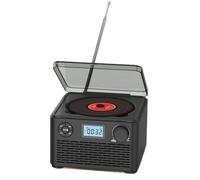 Htuteyy Small Rechargeable CD Player with Speakers, Bluetooth, USB Mp3 Support, FM Radio Functionality