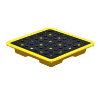 Htuteyy Spill Tray for Chemicals -, Stackable Design with Removable Grid, Ideal for Industrial and Laboratory Use