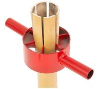 Htuteyy Split Steel Manual Bamboo Splitter 4 Cut 5.5 Inch for Farm Bamboo Divider Tool with Dual Side Handles Blades B