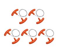 Htuteyy Stainless Steel 5Pcs Multi-Purpose Mini Pocket Wire Saw Orange Outdoor Camping Emergency Survival Gear Tools